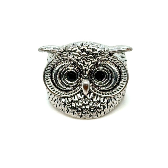Jewelry - Silver Owl Statement Ring - Women Jewelry